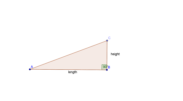 A right triangle