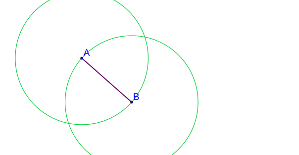 Segment with two circles